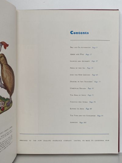 BOLD CENTURY 1859 - 1959: New Zealand Insurance Company