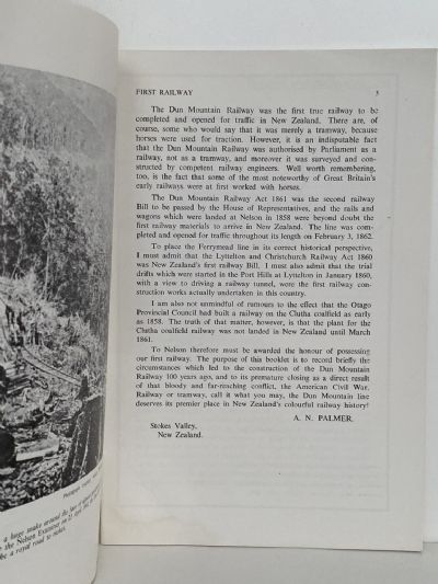 NEW ZEALAND'S FIRST RAILWAY: Dun Mountain Railway, Nelson