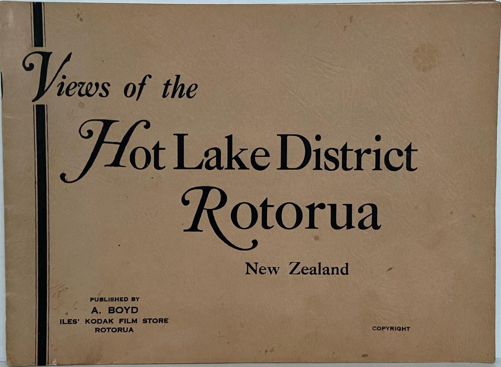 Views of the Hot Lake District Rotorua New Zealand