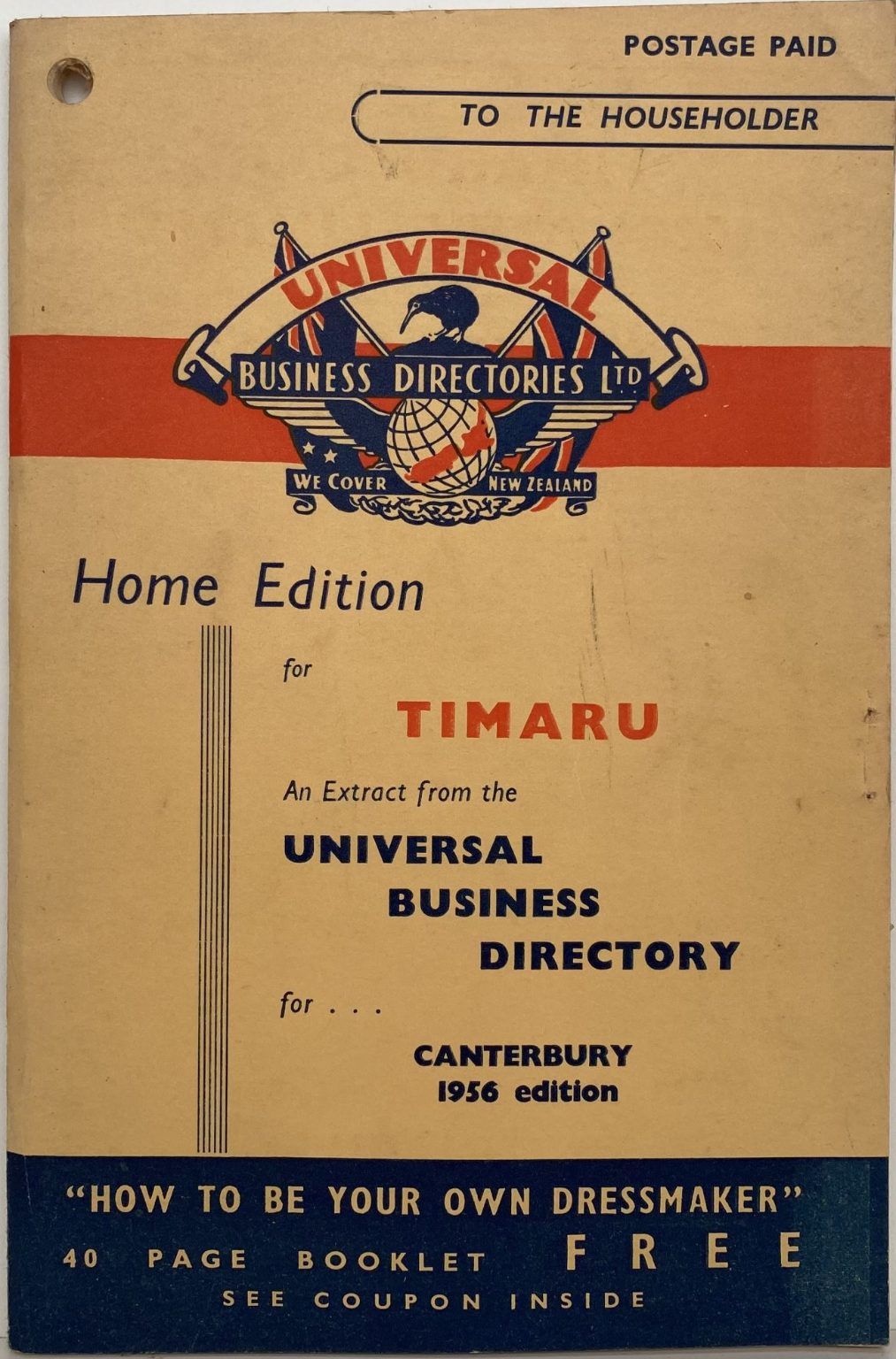 UNIVERSAL BUSINESS DIRECTORY: Timaru 1956