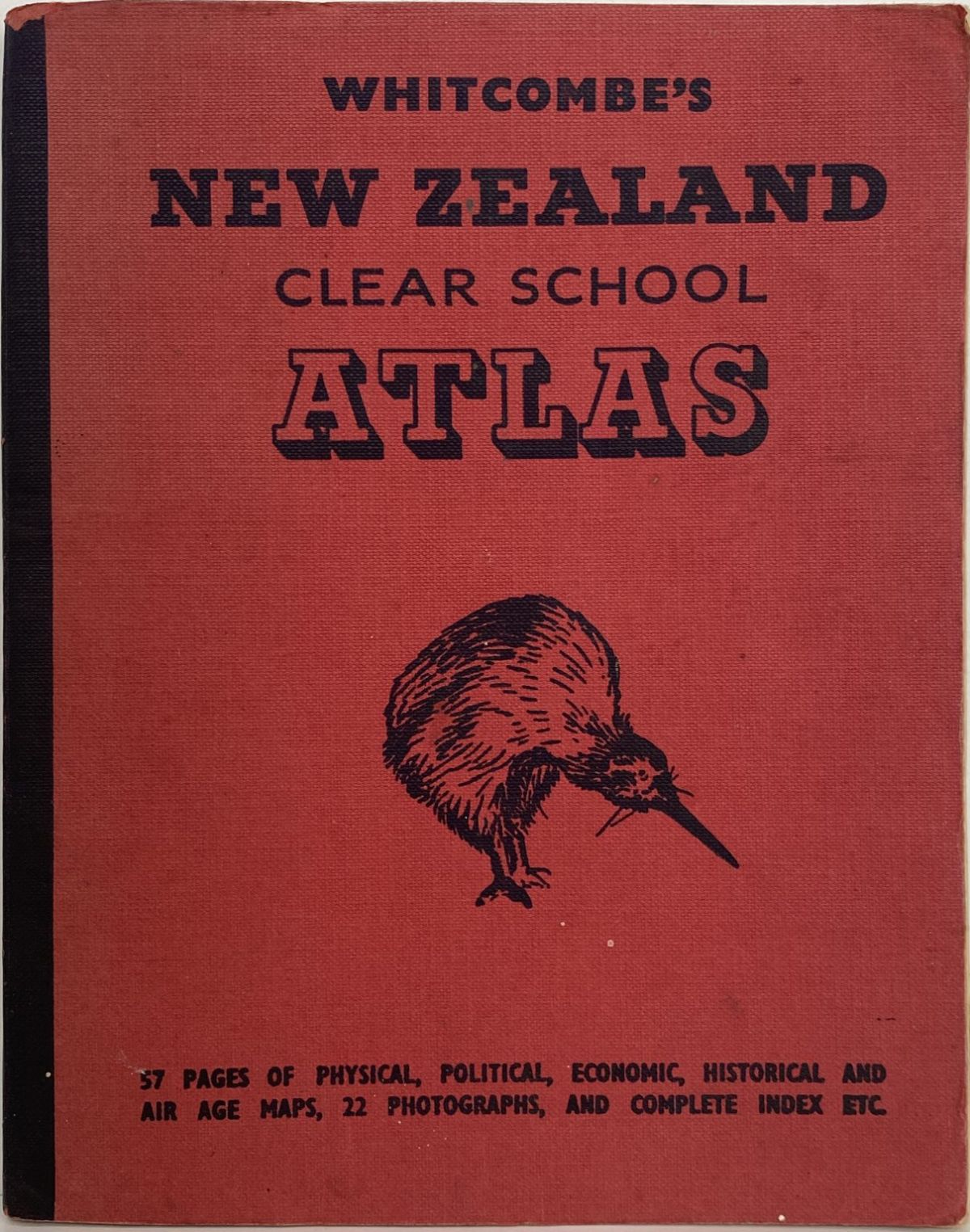 Whitcombe's New Zealand Clear School Atlas 1956