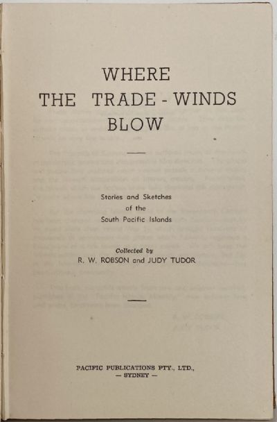 WHERE THE TRADE WINDS BLOW 