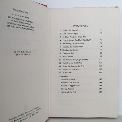 RED DRAGONS OF RUGBY: Welsh-All-Black Encounters From 1905-69