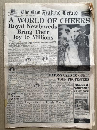 OLD NEWSPAPER: The New Zealand Herald, 30 June 1981 - Royal wedding coverage