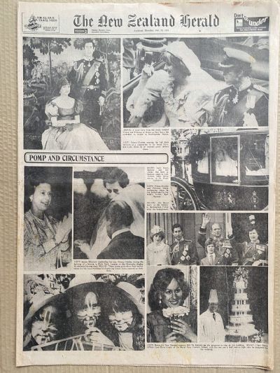 OLD NEWSPAPER: The New Zealand Herald, 30 June 1981 - Royal wedding coverage