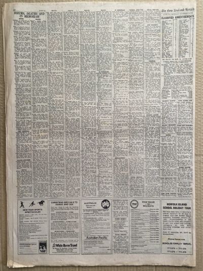 OLD NEWSPAPER: The New Zealand Herald, 30 November 1979 - Erebus DC10 crash