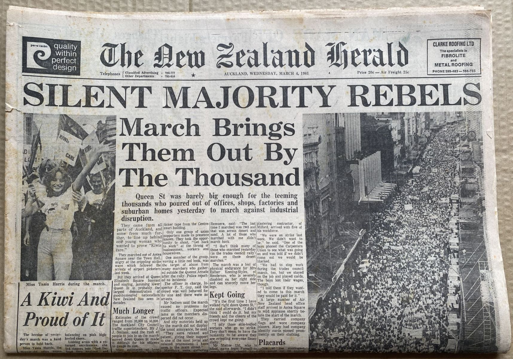 OLD NEWSPAPER: The New Zealand Herald, 4 March 1981 - Queen Street March