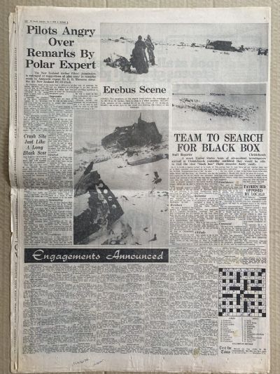 OLD NEWSPAPER: The New Zealand Herald, 1 December 1979 - Erebus DC10 crash