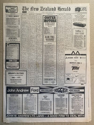 OLD NEWSPAPER: The New Zealand Herald, 1 December 1979 - Erebus DC10 crash