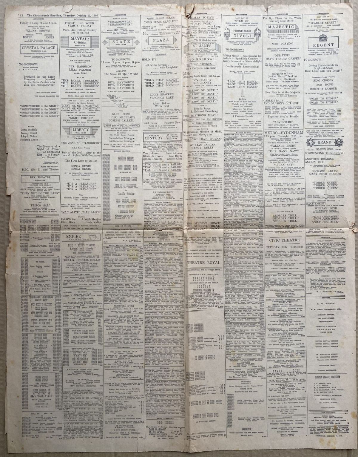 OLD NEWSPAPER: The Christchurch Star-Sun, 17 October 1947
