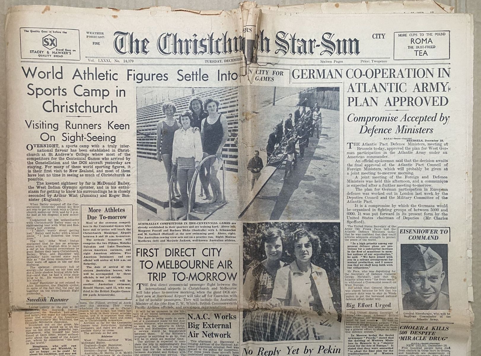 OLD NEWSPAPER: The Christchurch Star-Sun, 19 December 1950
