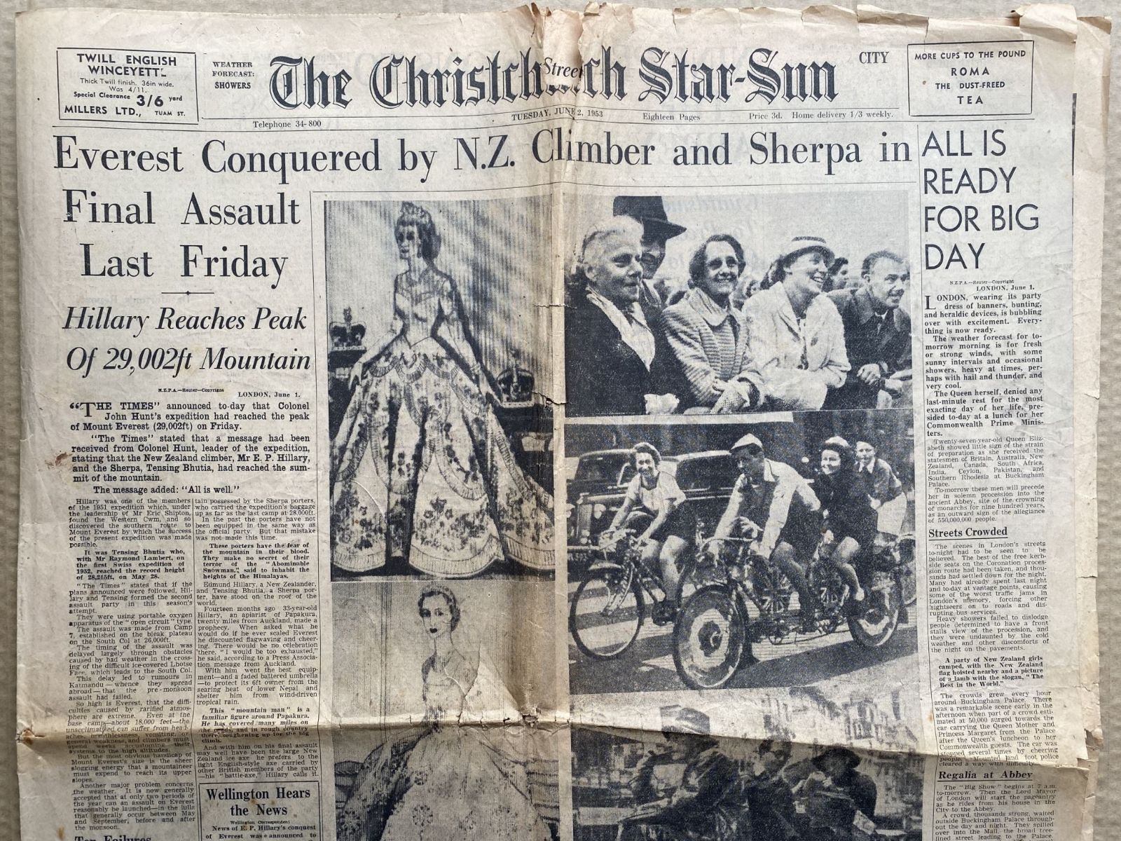 OLD NEWSPAPER: The Christchurch Star-Sun, 2 June 1953