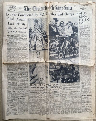 OLD NEWSPAPER: The Christchurch Star-Sun, 2 June 1953