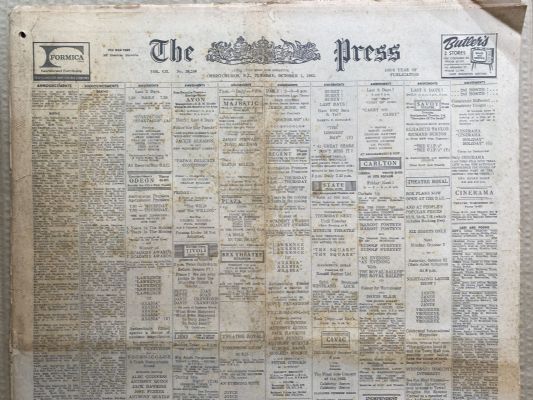 OLD NEWSPAPER: The Christchurch Press, 1st October 1963