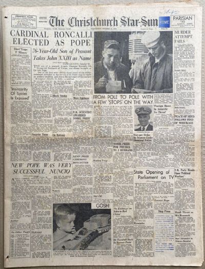 OLD NEWSPAPER: The Christchurch Press, 29 October 1958