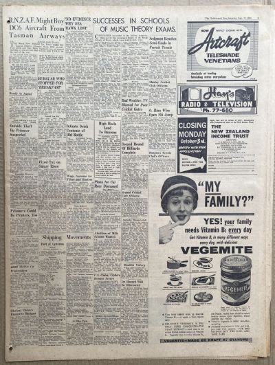 OLD NEWSPAPER: The Christchurch Star, 17 September 1960 - Donald Campbell crash