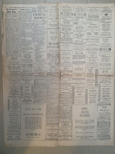 OLD NEWSPAPER: Christchurch Star-Sun, 10 July 1947 - Princess Elizabeth engaged