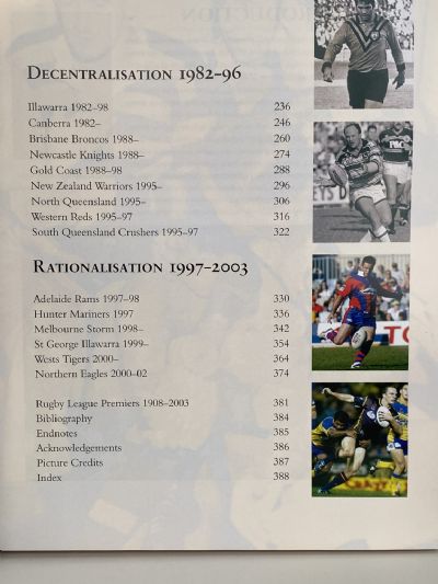 THE HISTORY OF RUGBY LEAGUE CLUBS