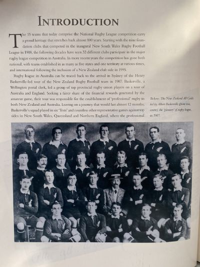 THE HISTORY OF RUGBY LEAGUE CLUBS