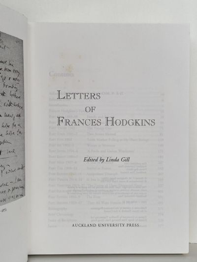 LETTERS OF FRANCES HODGKINS