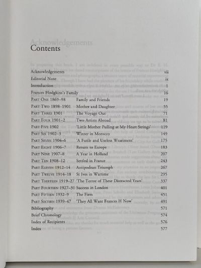 LETTERS OF FRANCES HODGKINS