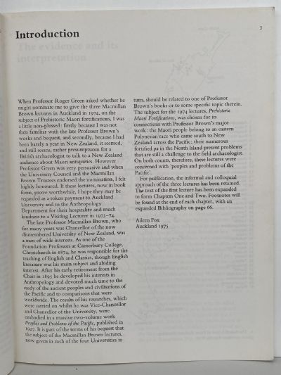 PREHISTORIC MAORI FORTIFICATIONS: In the North Island