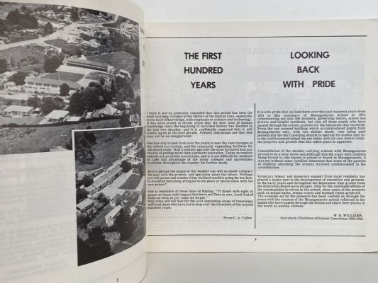 MAUNGATUROTO & DISTRICT: School Centennial 1874 - 1974