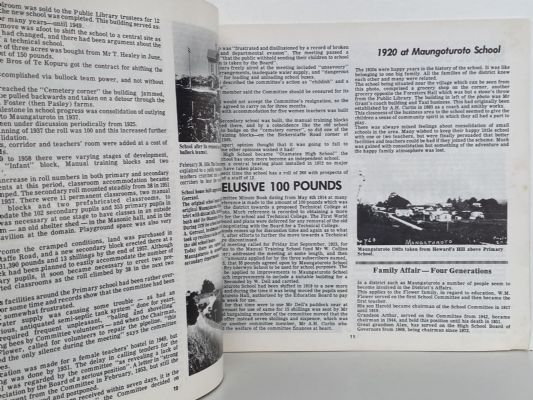 MAUNGATUROTO & DISTRICT: School Centennial 1874 - 1974