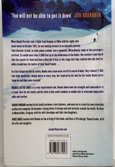 MIRACLE IN THE ANDES: 72 days on the mountain