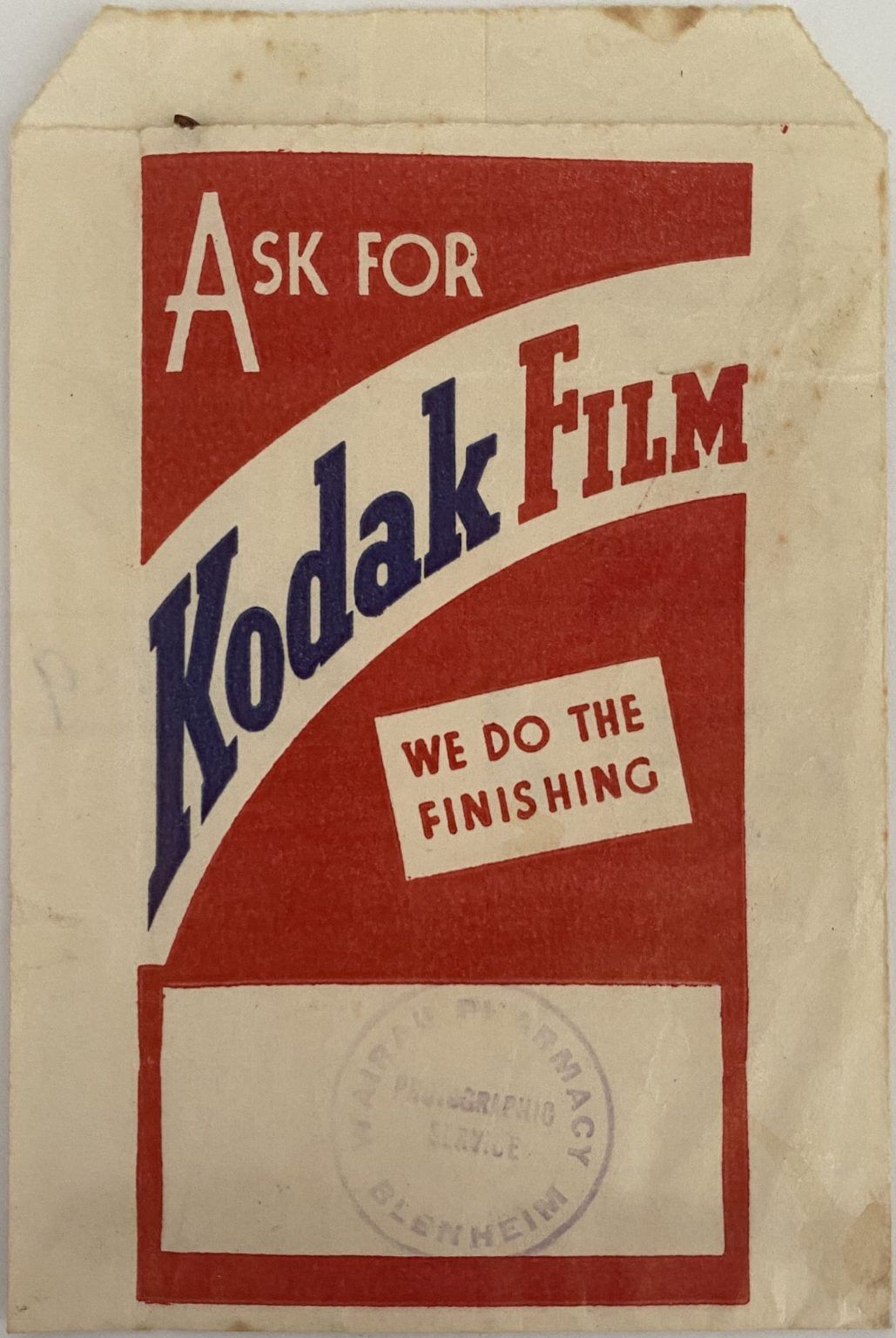 OLD PHOTO / NEGATIVE WALLET: Kodak Film 1940s