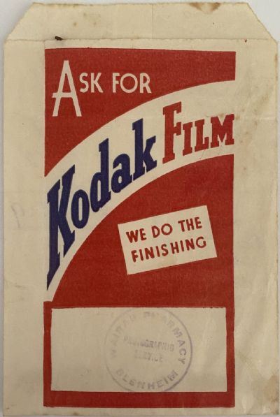 OLD PHOTO / NEGATIVE WALLET: Kodak Film 1940s 