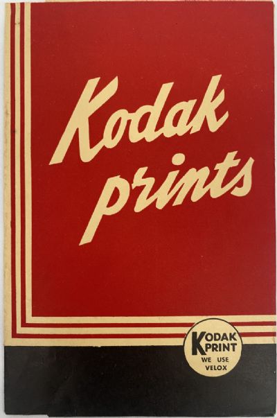 OLD PHOTO / NEGATIVE WALLET: Kodak Prints 1940s 