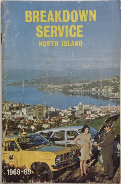 AA BREAKDOWN SERVICE: North Island of New Zealand 1968-69 