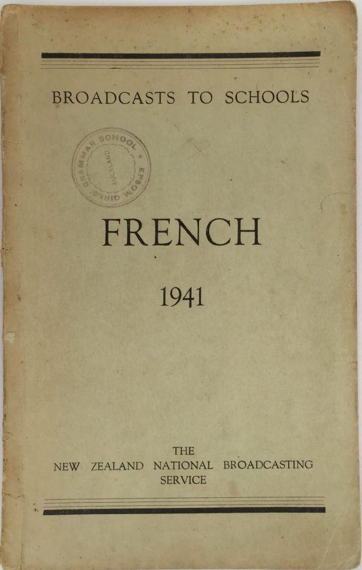 FRENCH 1941: Broadcasts to Schools