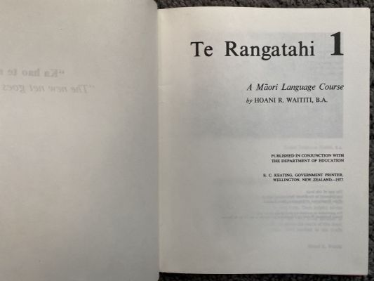 TE RANGATAHI: A Maori Language Course - Books 1,2,3