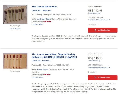THE SECOND WORLD WAR 1948 - 1954: 5 Volume Set