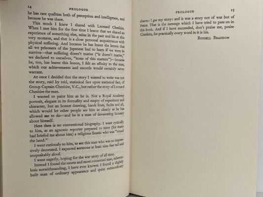 CHESHIRE V.C. A Story of War and Peace