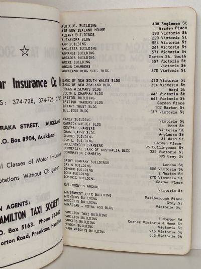 STREET DIRECTORY HAMILTON: Hamilton Taxi Society