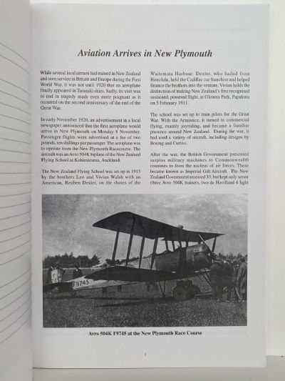 BELL BLOCK: A Local Aviation History - New Plymouth Aero Club 75 years 1928-2003