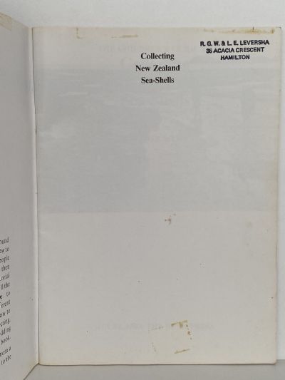 COLLECTING NEW ZEALAND SEA SHELLS The Children's Guide
