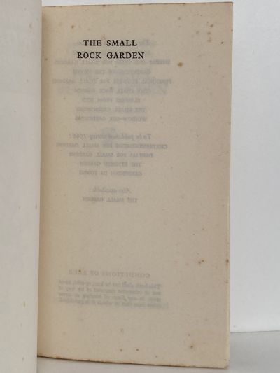 THE SMALL ROCK GARDEN