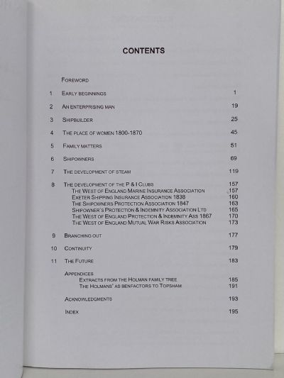 HOLMAN'S: A Family Business of Shipbuilders, Shipowners and Insurers from 1832