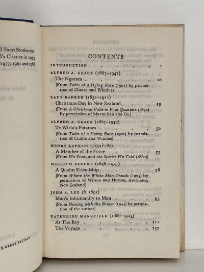 NEW ZEALAND SHORT STORIES