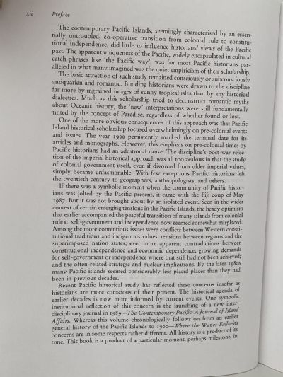 TIDES OF HISTORY: The Pacific Islands in the Twentieth Century