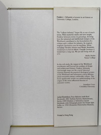 THE WERKBUND: Design Theory and Mass Culture before the First World War