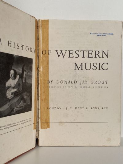 A HISTORY OF WESTERN MUSIC