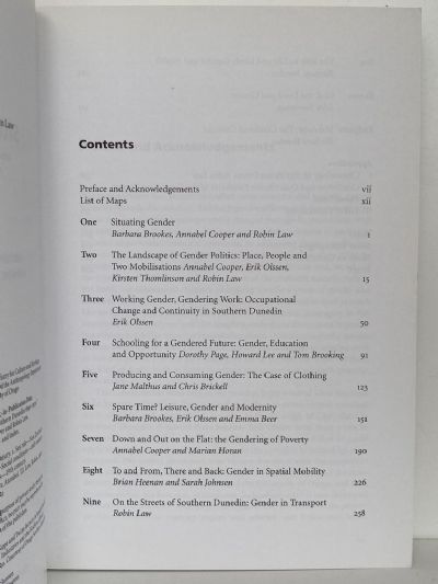 SITES OF GENDER: Women, Men & Modernity in Southern Dunedin 1890 - 1939