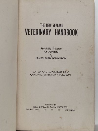 THE NEW ZEALAND VETERINARY HANDBOOK