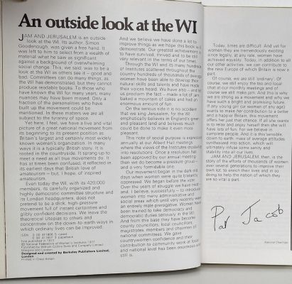 JAM AND JERUSALEM: A pictorial history of the Women's institute