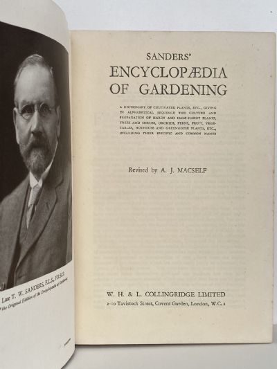 SANDER'S ENCYLOPAEDIA OF GARDENING - De Lux Illustrated edition